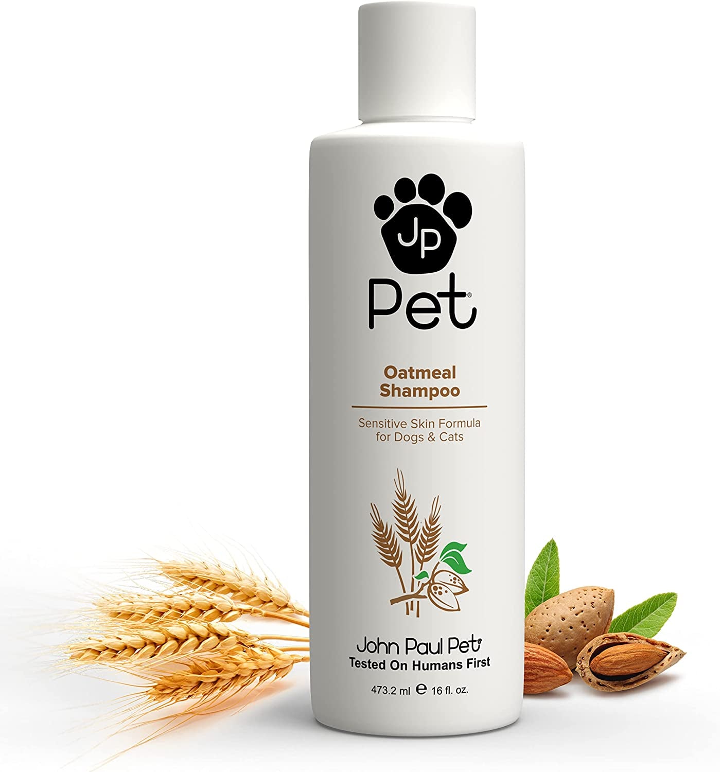 Oatmeal Shampoo for Dogs & Cats, Aloe Formula for Sensitive Skin, Soothes Itchy/Dryness, pH Balanced, Cruelty-Free, Paraben-Free (Made in USA)