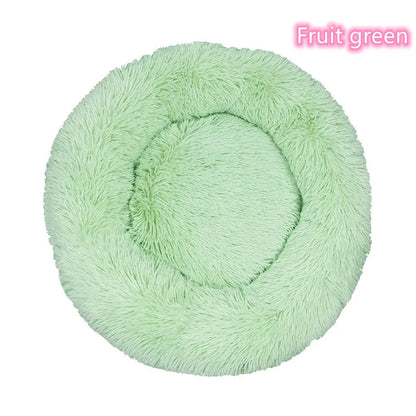 Super Soft Pet Cat Bed Plush Full Size Washable Calm Bed Donut Bed Comfortable Sleeping Artifact Suitable for All Kinds of Cats