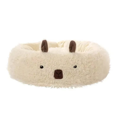 Cozy Winter Cat Bed - Plush Fluffy Cushion for Kittens and Pets - Cartoon Mat & Warm Accessories