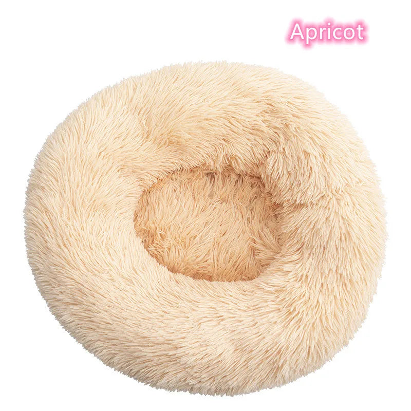 Super Soft Pet Cat Bed Plush Full Size Washable Calm Bed Donut Bed Comfortable Sleeping Artifact Suitable for All Kinds of Cats