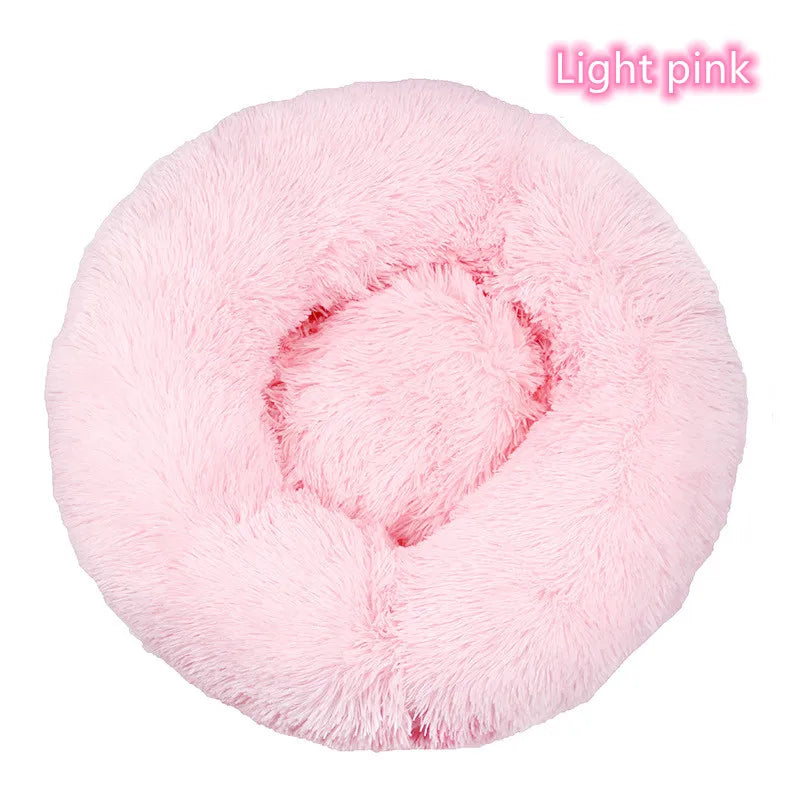 Super Soft Pet Cat Bed Plush Full Size Washable Calm Bed Donut Bed Comfortable Sleeping Artifact Suitable for All Kinds of Cats