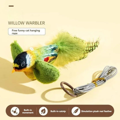 Simulation Bird Interactive Cat Toys Electric Sounding Birds Cat Chew Bite Plush Toys Cat Supplies