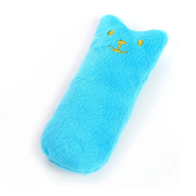 Teeth Grinding Catnip Toys Cute Funny Interactive Plush Teeth Grinding Relaxation Cat Chewing Vocal Toy Bite-Resistant Pet Toys