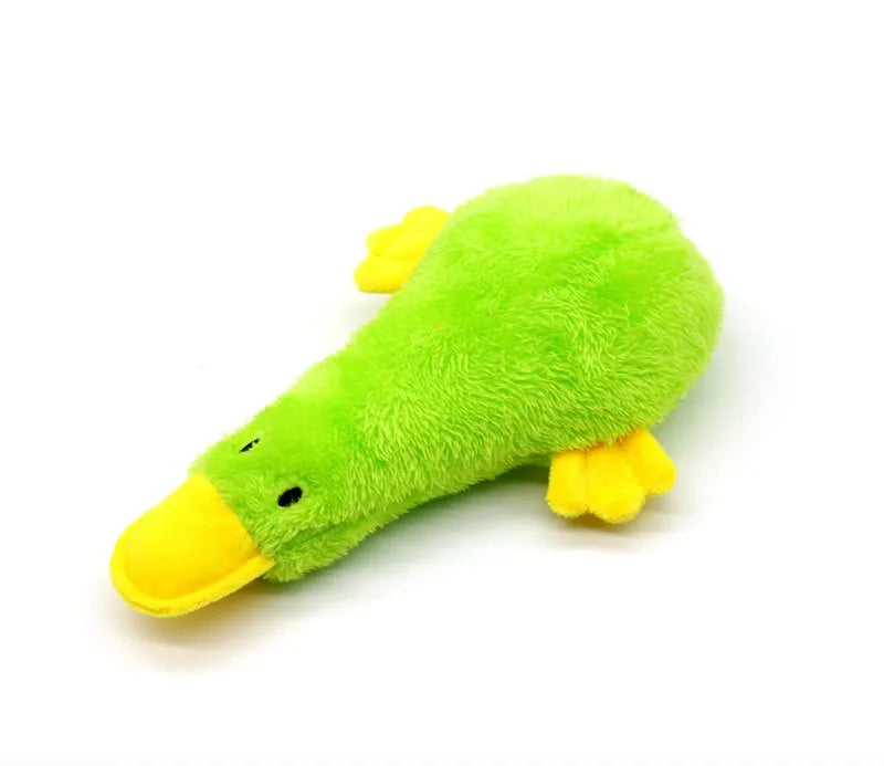 Cute Plush Duck Sound Toy Stuffed Squeaky Animal Squeak Dog Toy Cleaning Tooth Dog Chew Rope Toys Funny Plush Toys for Cats