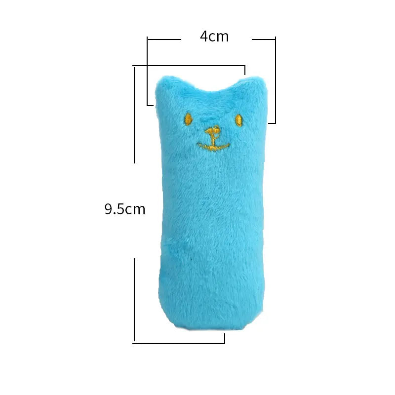 Teeth Grinding Catnip Toys Cute Funny Interactive Plush Teeth Grinding Relaxation Cat Chewing Vocal Toy Bite-Resistant Pet Toys