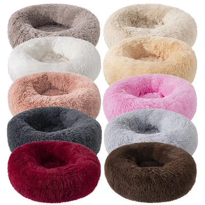 Super Soft Pet Cat Bed Plush Full Size Washable Calm Bed Donut Bed Comfortable Sleeping Artifact Suitable for All Kinds of Cats