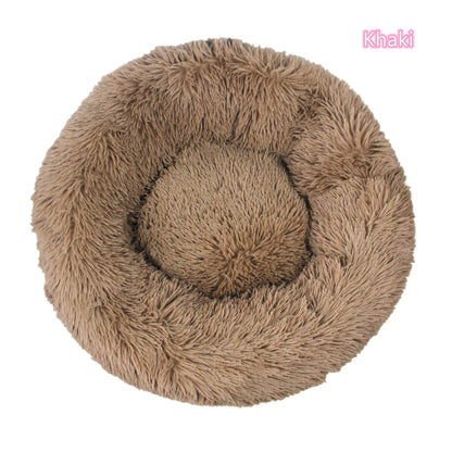 Super Soft Pet Cat Bed Plush Full Size Washable Calm Bed Donut Bed Comfortable Sleeping Artifact Suitable for All Kinds of Cats