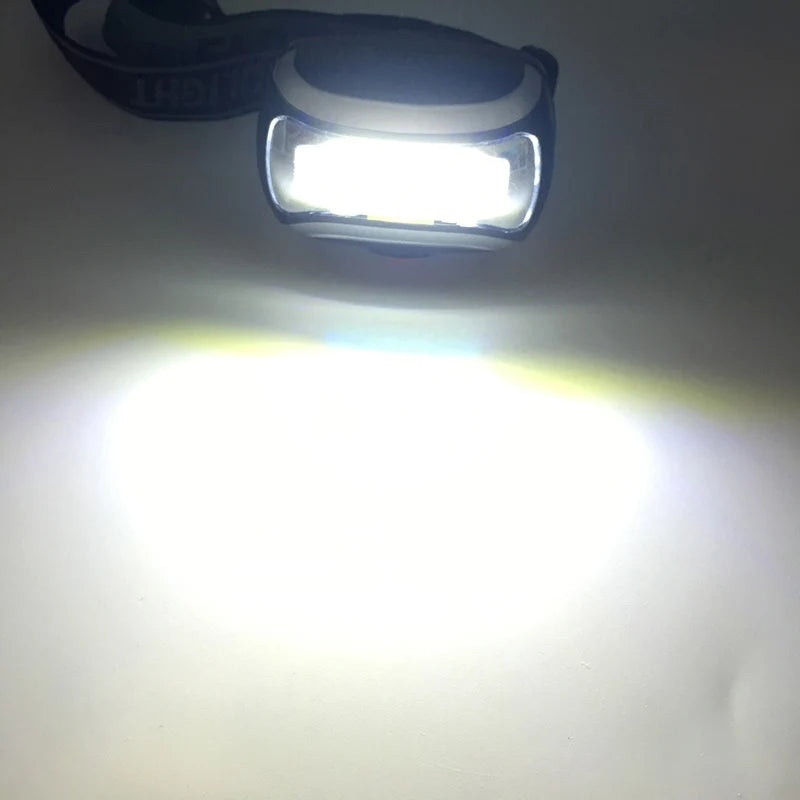 ZK20 LED Headlight Mini Headlamp COB Flashlight Camping Torch Light Dropshipping